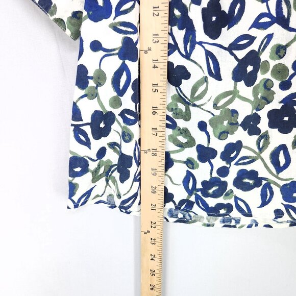 Velvet By Graham & Spencer Peasant Blouse Women’s XS Cotton Floral Boho Chic - Picture 8 of 11